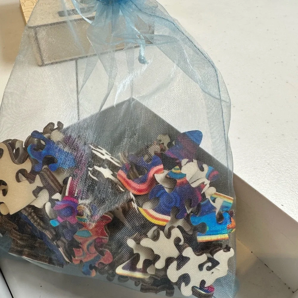 NIB QuordlePuzzles Colorful Butterfly Wooden Puzzle- Size Medium